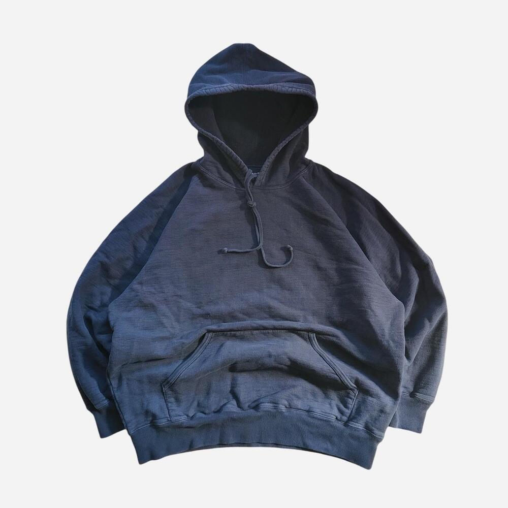 Wind River Outfitting Co. navy blue boxy heavyweight blank hoodie